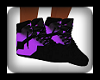 Boots black/purple Hard.