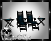 CS Blk & Blue Lounge Set
