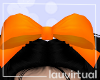 Kid halloween bow orange