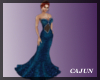 Royal Blue Glitter Gown