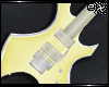 . yellow electric guitar