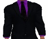 Black Suit Purple Shirt