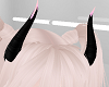 Pink Black Demon Horns