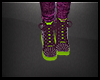 Purple Spiked Sneakers