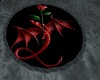 Dragon Rose Round Rug