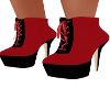 Wendy Red Ankle Boots