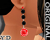 ^Y^ Red flower Earrings