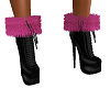 sexy pink fur heels