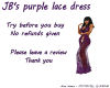 JB's purple lace dress