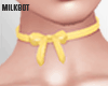 $ Bow Choker Yellow