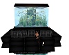 black couchw/fish tank