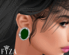 Earrings Green Clara