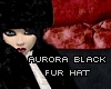 aurora black fur hat