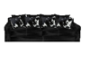 Cowhide Sofa Black