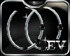 EV Silver HOOPS + Black