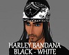 Harley Bandana Black Whi