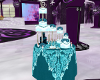 Teal wedding cake animat