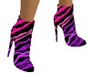black pink purple boots