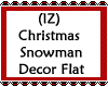 Snowman Decor Flat Sign