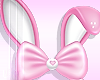 🐰 Bunny Pink Ears+Bow