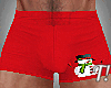 T! Snowman Boxers Red