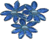 sticker blue daisies