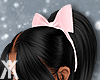 YA.Pink Bow Hair