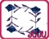Blue Rose Profile Frame