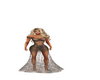 sheer dress bronze