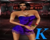 [K] Purple Slip Dress