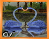 GS Blue Love Swans