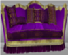 Long purple sofa