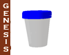 Clean sample cup blue
