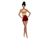Ava Red Gold Short-Fit