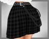 !D plaid skirt black