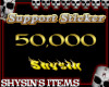 Support Shysin 50k