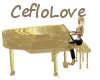 piano golden