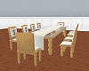 Table w/ ten chairs