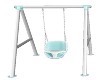 blue/white baby swing