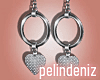 [P] A lot heart earrings
