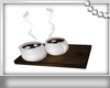 ! 2 Cups  Hot Coco Tray