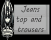 top jeans pink