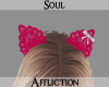 Cat Ears/Bow-Pink/Wh