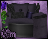@->- Purple Trio Chair