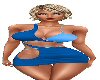 *F RLL BLUE SEXY DRESS