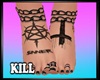 Chained-Tattoed Feet Bla