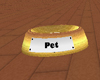 Pet bowl gold