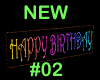 NEW FLASH HAPPY BDY SIGN