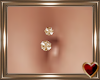 T♥ Gold Belly Ring