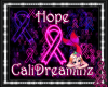 HOPE BREAST CANCER NEON